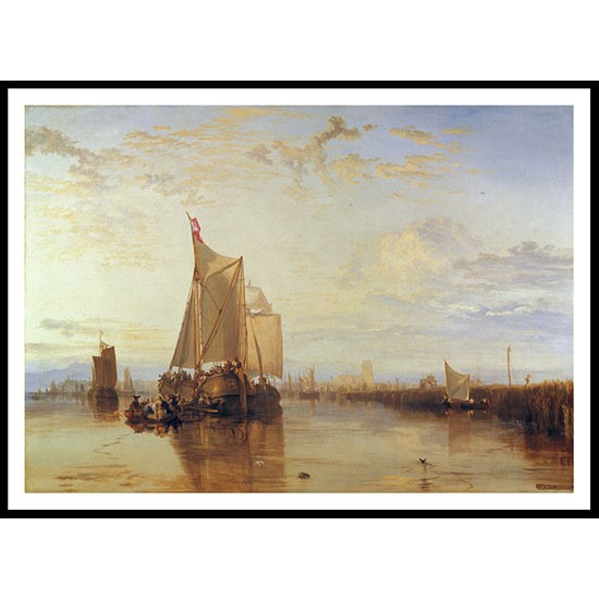 Dort or Dordrecht The Dort Packet Boat from Rotterdam Becalmed 1818, A New Print Of a J. M. W Turner Painting