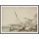 Dover A Boat on the Shore near Shakespeare's Cliff 1795 96, A New Print Of a J. M. W Turner Painting