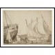 Dover Harbour Fishing Vessels Drying their Sails 1795 96, A New Print Of a J. M. W Turner Painting