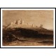 Dunstanborough Castle 1806 07, A New Print Of a J. M. W Turner Painting