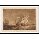 Entrance of Calais Harbour 1816, A New Print Of a J. M. W Turner Painting