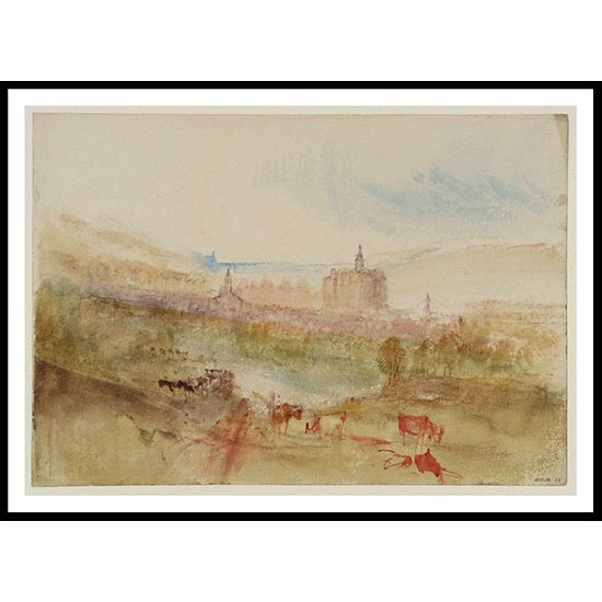 Eu from the South East 1845, A New Print Of a J. M. W Turner Painting