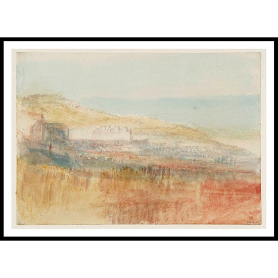 Eu with Louis Phillipe's Chateau 1845, A New Print Of a J. M. W Turner Painting