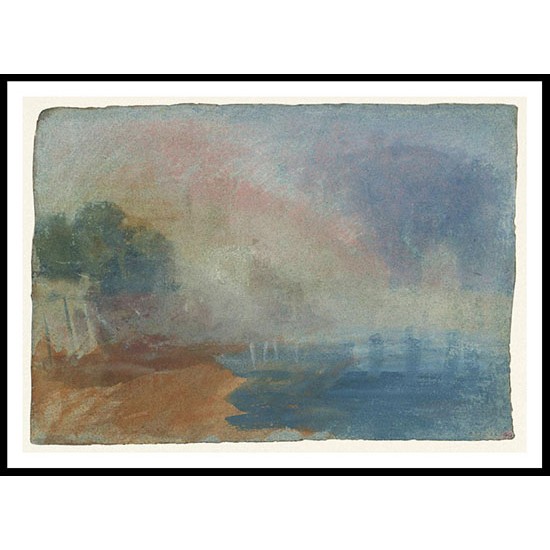 Evening by the River 1830, A New Print Of a J. M. W Turner Painting