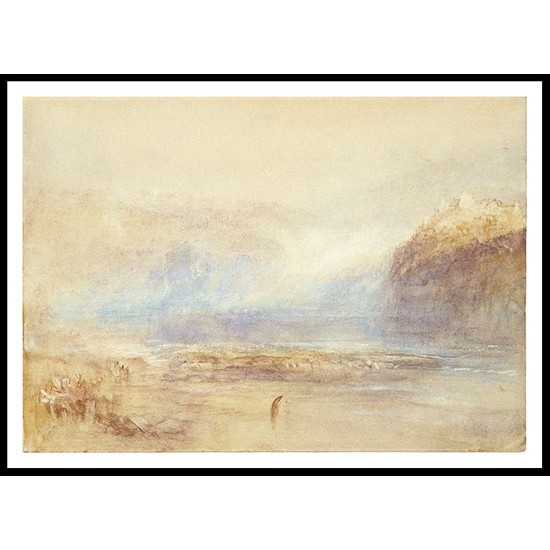 Falls of the Rhine at Schaffhausen Distant View 1842, A New Print Of a J. M. W Turner Painting