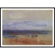 Figures on a Beach 1835 40, A New Print Of a J. M. W Turner Painting