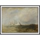 Fishing Boats Bringing a Disabled Ship into Port Ruysdael 1844, A New Print Of a J. M. W Turner Painting