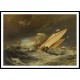 Fishing Boats Entering Calais Harbor 1803, A New Print Of a J. M. W Turner Painting