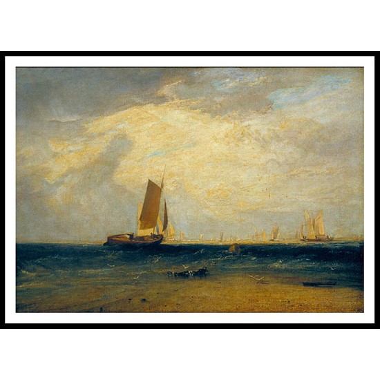 Fishing upon the Blythe Sand Tide Setting In 1809, A New Print Of a J. M. W Turner Painting