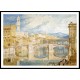 Florence from the Ponte alla Carraia 1818, A New Print Of a J. M. W Turner Painting