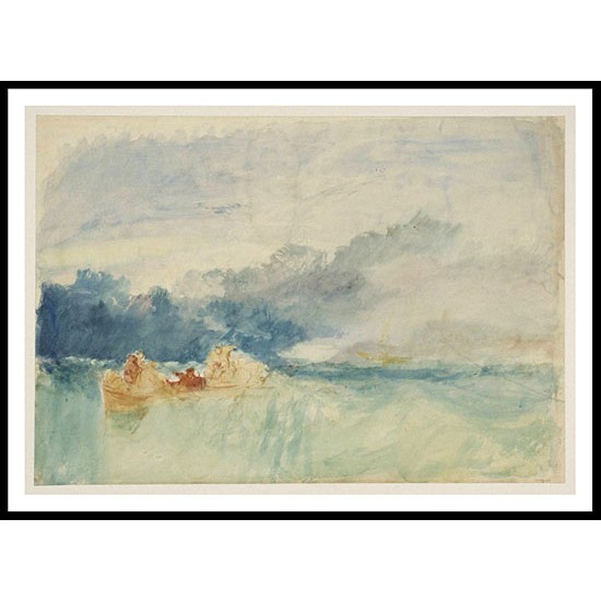 Folkestone from the Sea 1823, A New Print Of a J. M. W Turner Painting