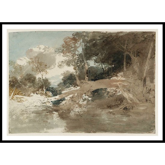 Fonthill A Fallen Tree beside a Lake 1799, A New Print Of a J. M. W Turner Painting