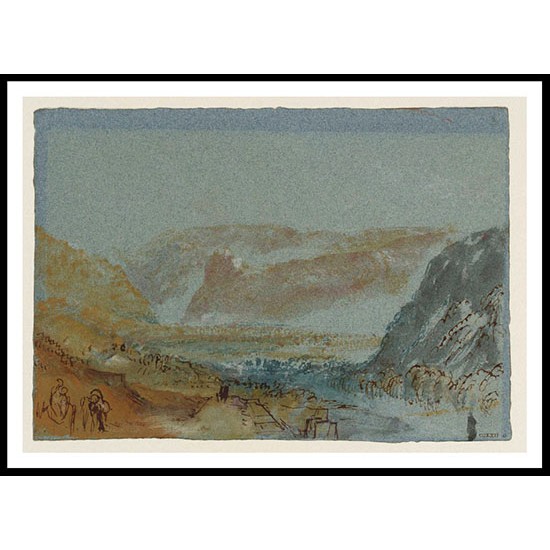 Franchimont from the South Distant View 1839, A New Print Of a J. M. W Turner Painting