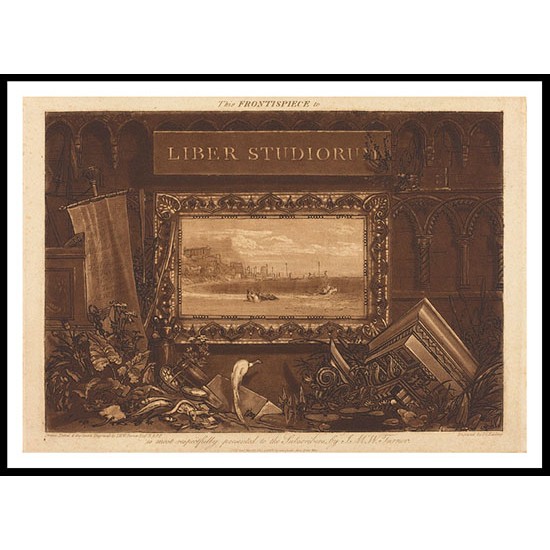 Frontispiece to the 'Liber Studiorum' 1812, A New Print Of a J. M. W Turner Painting