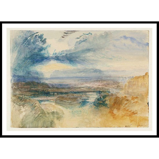 Geneva Fort l'Ecluse Seen in the Distance from the Old Walls 1841, A New Print Of a J. M. W Turner Painting