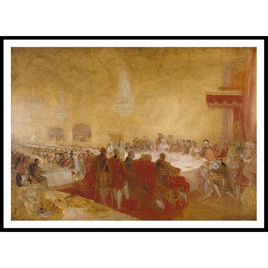 George IV at the Provost's Banquet in the Parliament House Edinburgh 1822, A New Print Of a J. M. W Turner Painting