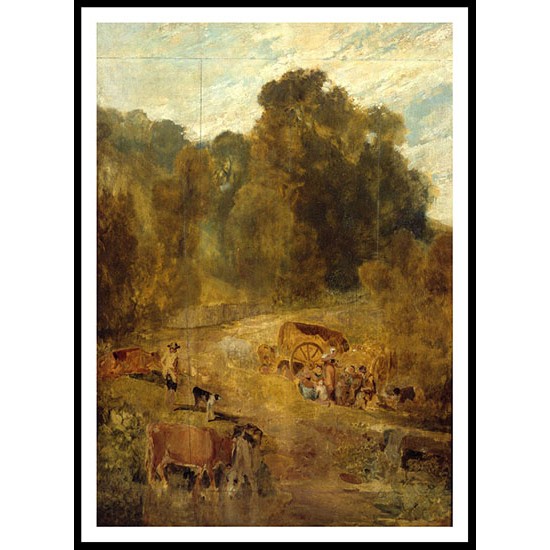 Gipsy Camp 1807, A New Print Of a J. M. W Turner Painting