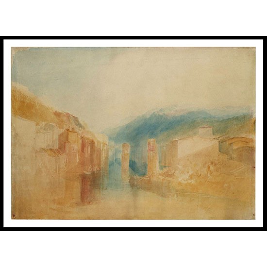 Grenoble Bridge 1824 25, A New Print Of a J. M. W Turner Painting