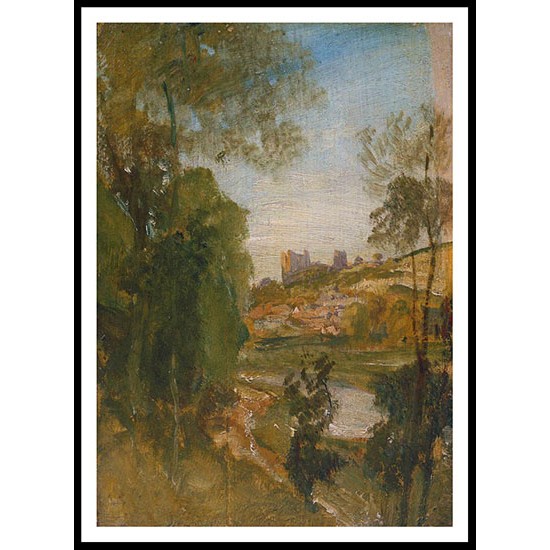 Guildford from the Banks of the Wey 1805, A New Print Of a J. M. W Turner Painting