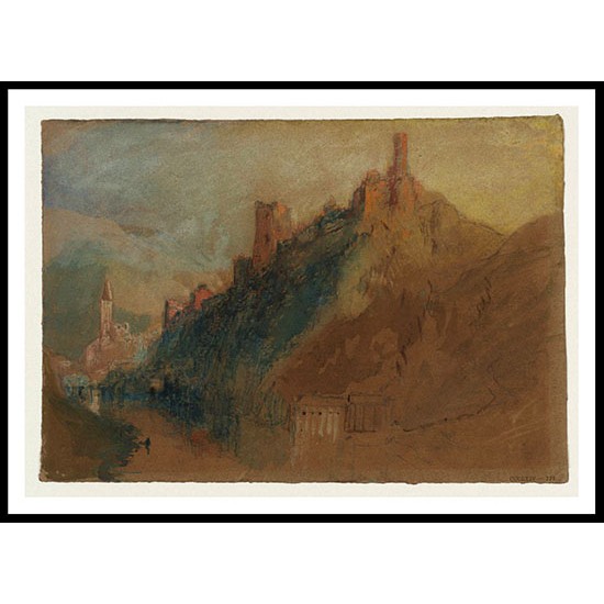 Hals and Burg Hals 1840, A New Print Of a J. M. W Turner Painting