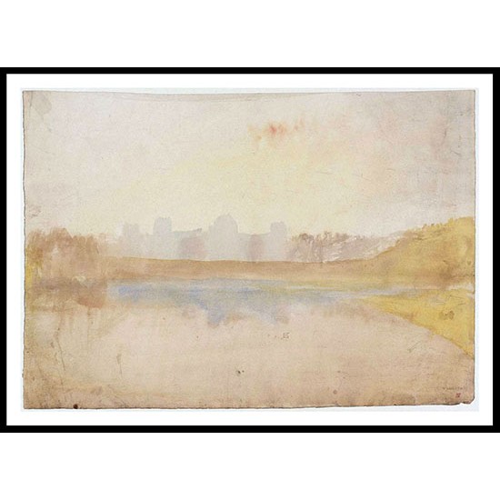 Hampton Court 1820 30, A New Print Of a J. M. W Turner Painting