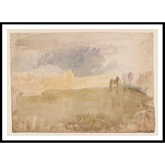 Hampton Court from the River 1820 30, A New Print Of a J. M. W Turner Painting