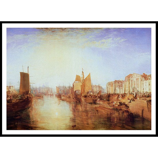 Harbour of Dieppe Changement de Domicile 1835, A New Print Of a J. M. W Turner Painting