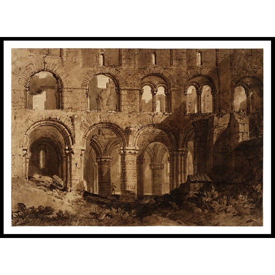 Holy Island Cathedral 1806 07, A New Print Of a J. M. W Turner Painting