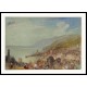 Honfleur from Above 1832, A New Print Of a J. M. W Turner Painting