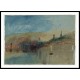 Honfleur from the Water at Twilight 1832, A New Print Of a J. M. W Turner Painting