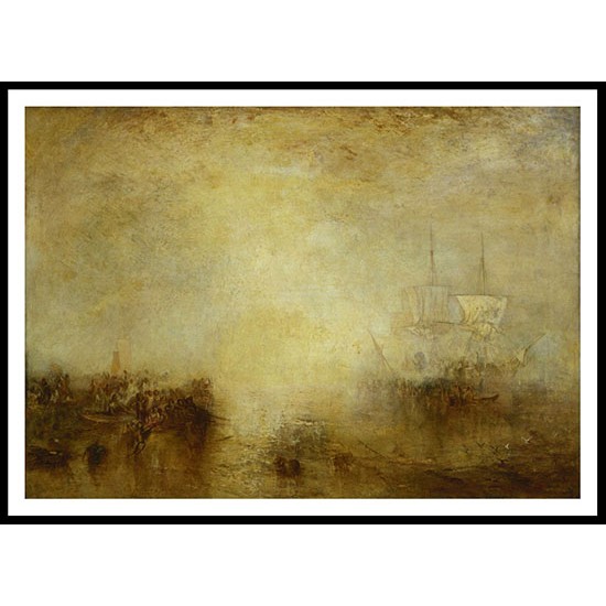 Hurrah for the Whaler Erebus Another Fish 1846, A New Print Of a J. M. W Turner Painting