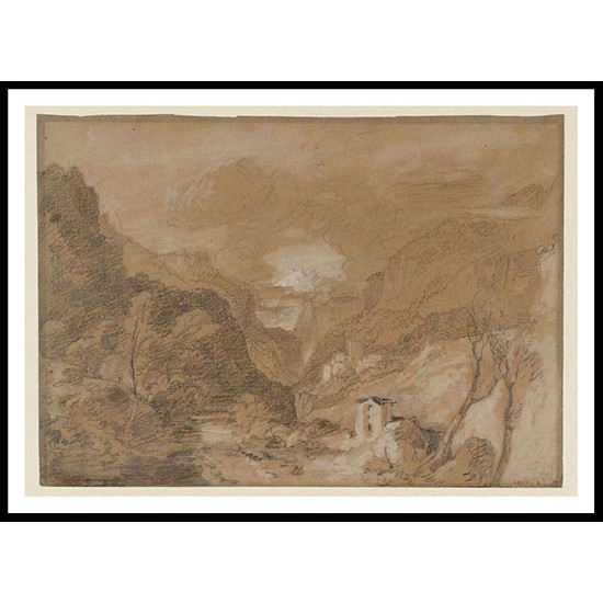 In the Grande Chartreuse or the Val d'Aosta 1802, A New Print Of a J. M. W Turner Painting