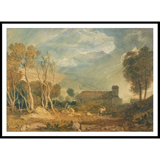 Ingleborough from Chapel Le Dale 1810 15, A New Print Of a J. M. W Turner Painting