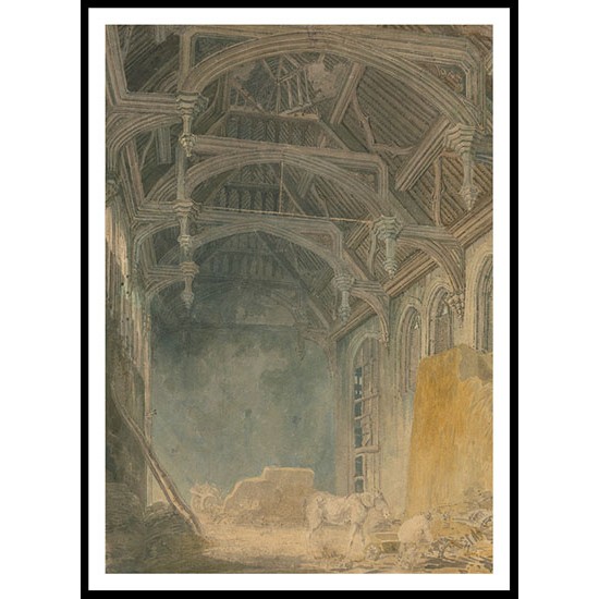 Interior of St. John's Palace Eltham 1793, A New Print Of a J. M. W Turner Painting