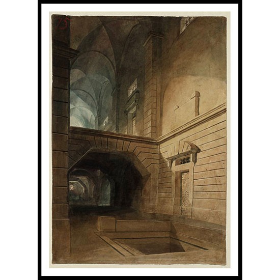 Interior of a Prison 1810, A New Print Of a J. M. W Turner Painting