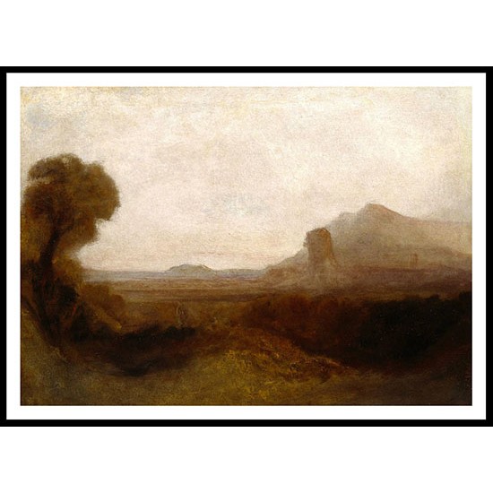 Italian Landscape with a Tower 1825 30, A New Print Of a J. M. W Turner Painting