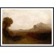 Italian Landscape with a Tower 1825 30, A New Print Of a J. M. W Turner Painting