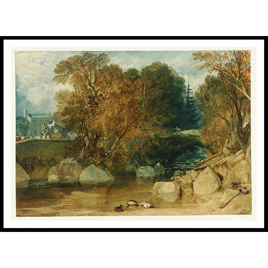 Ivy Bridge Devonshire 1813, A New Print Of a J. M. W Turner Painting