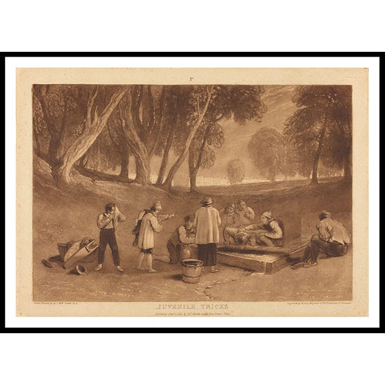 Juvenile Tricks 1811, A New Print Of a J. M. W Turner Painting