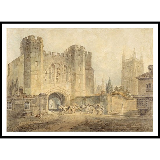 King Edgar's Gate Worcester 1794, A New Print Of a J. M. W Turner Painting