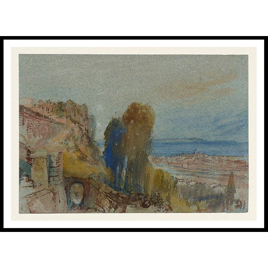 La Havre from near the Fort de Ste Adresse 1832, A New Print Of a J. M. W Turner Painting