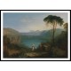 Lake Avernus Aeneas and the Cumaean Sybil 1814 15, A New Print Of a J. M. W Turner Painting