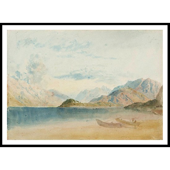 Lake Como 1819, A New Print Of a J. M. W Turner Painting