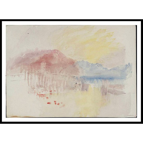 Lake Como 1841, A New Print Of a J. M. W Turner Painting