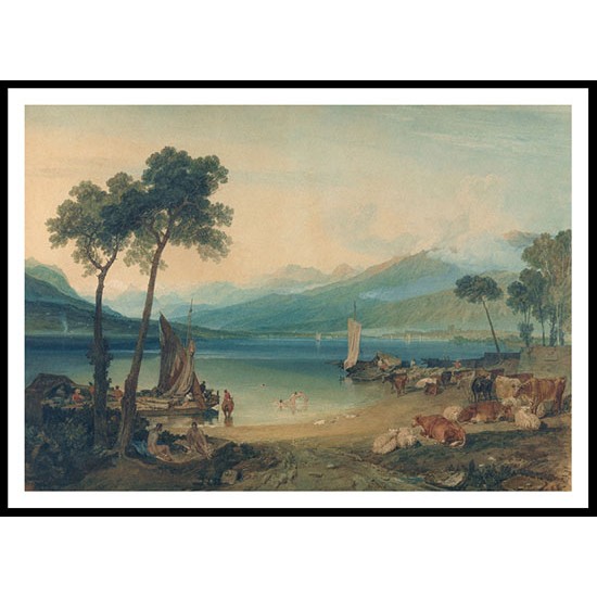 Lake Geneva and Mount Blanc 1802 05, A New Print Of a J. M. W Turner Painting