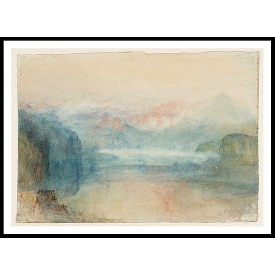 Lake Lucerne 1844, A New Print Of a J. M. W Turner Painting