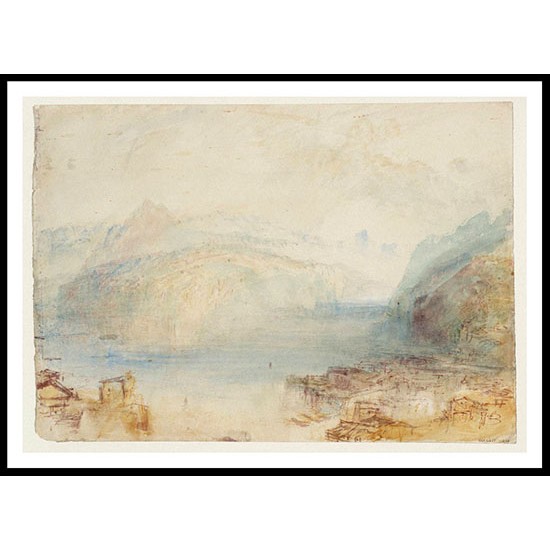 Lake Lucerne from Brunnen 1844 45, A New Print Of a J. M. W Turner Painting