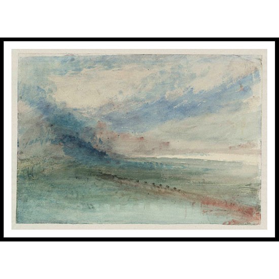 Lake Scene 1842 43, A New Print Of a J. M. W Turner Painting