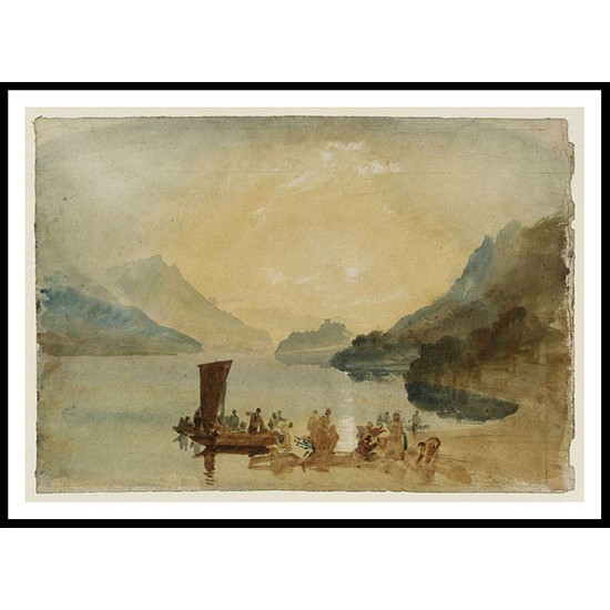 Lake of Brienz 1809, A New Print Of a J. M. W Turner Painting