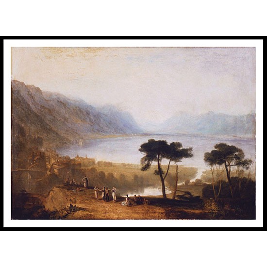 Lake of Geneva from Montreux 1810, A New Print Of a J. M. W Turner Painting